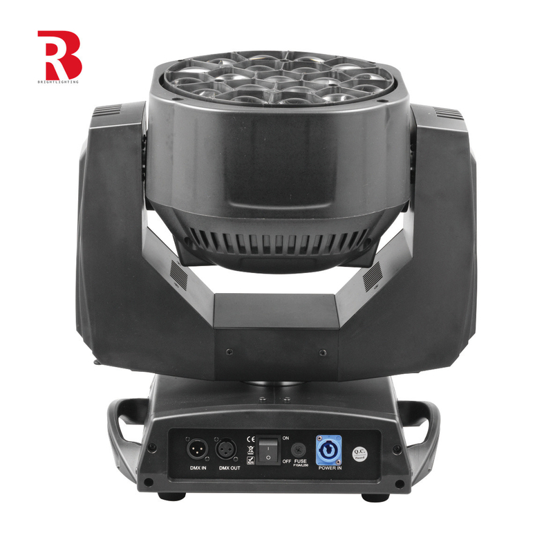 DMX LED bewegliche Kopf Zoom und Rotation 19pcs 15W 4 In 1 Beeye Bühnenlicht