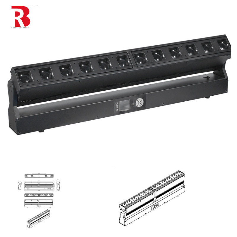 Beam Spot Wash Light 12x40W RGBW 4in1 LED Beam Bühnenlicht für Musikfestivals