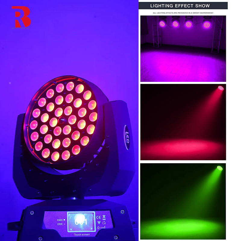 380W LED Bewegungskopf 36*10W RGBW 4-In1 ZOOM And BEAM Beeye Bühnenlicht