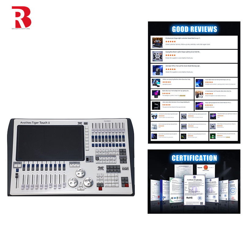Hochleistungs-Bühne DMX512 Lichtsteuerungssystem TIGER TOUCH II