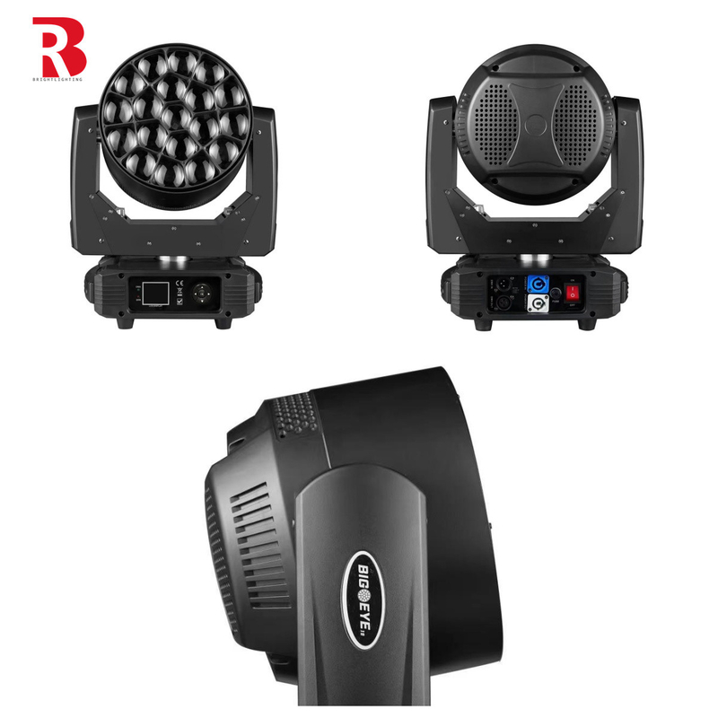 19pcs*15w RGBW Zoom Eye LED Bewegliche Kopf Bühnenleuchte Für DJ Hochzeitsdekoration