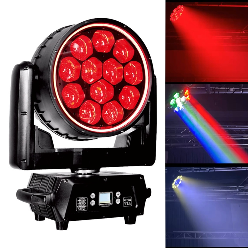 12*40W RGBW 4-in-1 Indoor LED Beeye Bühnenlicht DMX512 für Disco Party