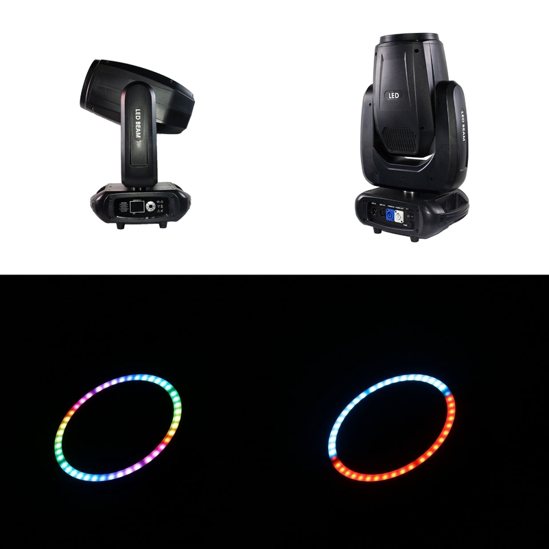 DMX512 LED 200w Indoor Beam Bewegtes Kopfwaschen DJ Bühnenlicht Für Nachtclub