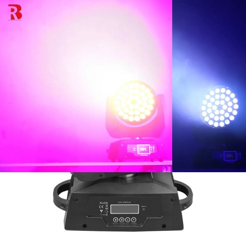 36pcs X 10w Rgbw 4in1 Zoom Led Bewegtes Kopfwaschlicht Hochzeitsshows Bühnenbeleuchtung
