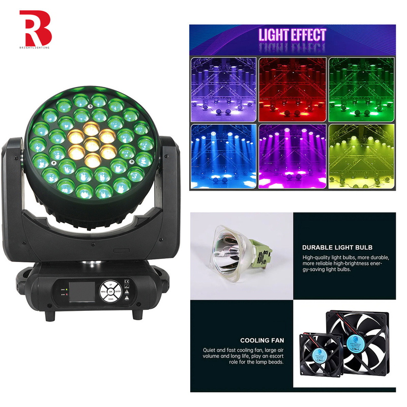 LED-Wäsche Zoomstrahl Bewegliche Scheinwerfer Bühnenbeleuchtung für Disco und Wasch