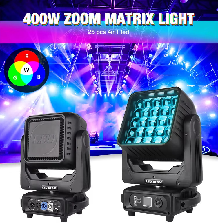 RGBW Bewegliche Kopf Bühnenlicht 5*5 Matrix DMX Bewegliche Kopf
