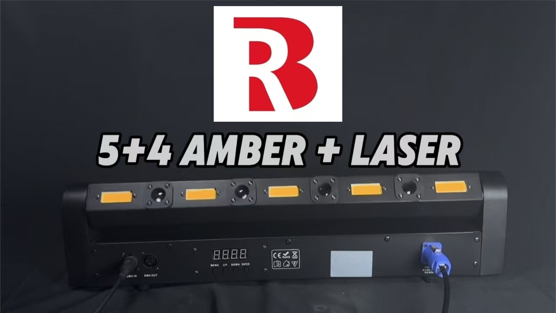 High quality 3Pin XLR 5+4 Amber and Laser light China Manufacturers For event