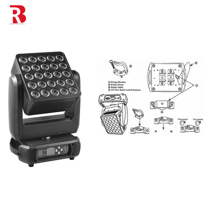 RGBW Bewegliche Kopf Bühnenlicht 5*5 Matrix DMX Bewegliche Kopf